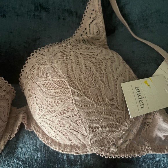 Auden light plum pink bra 34B NWT Wired Push-up Lace - Picture 2 of 5